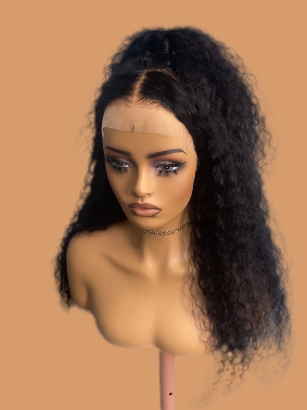 Water wave wig 32”- Natural Black Hair